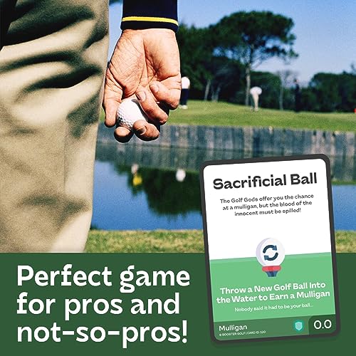 On-Course Golf Game - 100 Interactive Playable Cards - Perfect Golf Gift for Any Golfer - Ridiculous Multiplayer Game - 1-4 Players - All Skill Levels