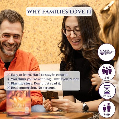 King David | Strategy Card Game | Build, Attack & Defend Kingdoms | Fast-Paced Biblical Battle Game for Families & Teens | 2–6 Players, Ages 7+, 20 min