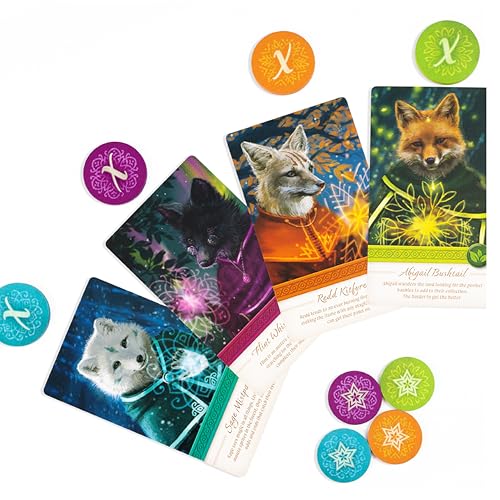 Nocturne, Fox Mystic Spatial Set Collection & Bidding Strategy Board Game | 1-4 Players, Ages 10+, 30-45 Mins, Enchanting Forest