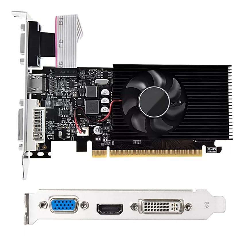 XUANMO GT 730 Low Profile PC 4GB Graphics Card DDR3 DirectX 11 128 Bit, VGA/DVI-D/HDMI, PCI Express 2.0 x 16, Nvidia Video Card, Computer GPU - color: GT730 4GB