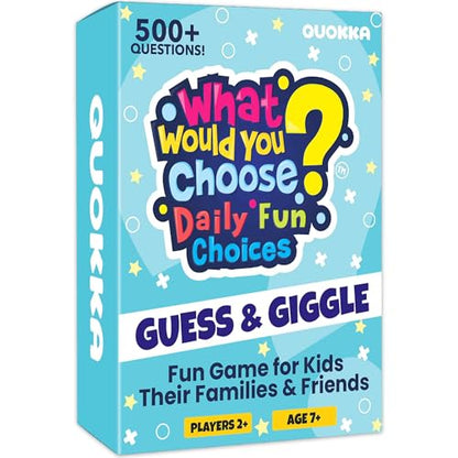 QUOKKA Fun Card Game for Teens, Kids & Adults – Fun Party & Family Board Game | What Would You Chose Challenges | 500+ Hilarious Icebreaker Questions for Friends, Family Nights, Travel & Sleepovers - color: 3. Daily Fun Choices