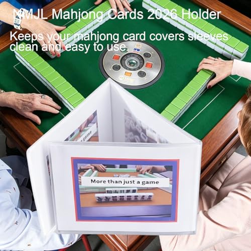 AOG Standard Mahjong Card Cover,2 Pack,Waterproof,Plastic Protector Sleeves | Durable & Spill-Resistant,Glare-Free Matte Finish, Mahjong Nights,mahjong players,gifts for friends or fellow players - size: Standard Size 2pack