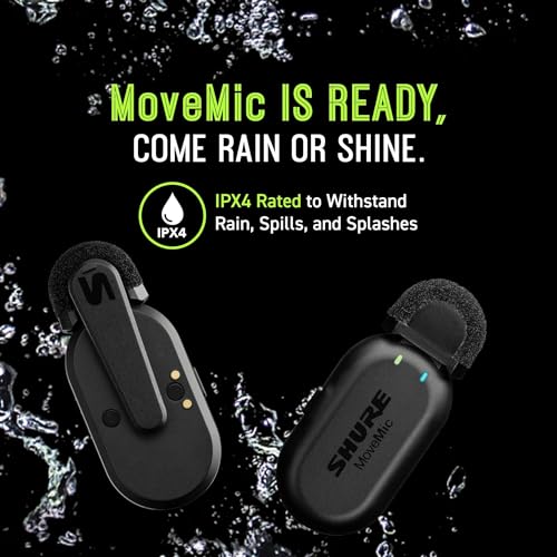 Shure MoveMic Receiver - Cold Shoe Mountable Camera Receiver for MoveMic Lavalier Microphones, Compatible with Most DSLR Cameras and Computers, for Mobile Content Creators (MV-R-Z7) - style: Receiver Only