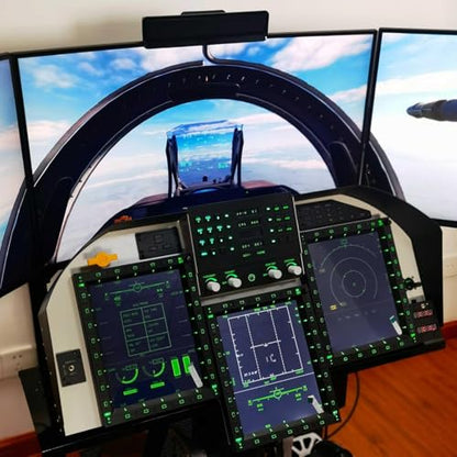 Flight Simulator Controller, UFCP Up Front Control Panel for PC Flight Simulators, Compatible with JF-17, F/A-18 F16 in DC-S - style: UFCP Front Control Panel
