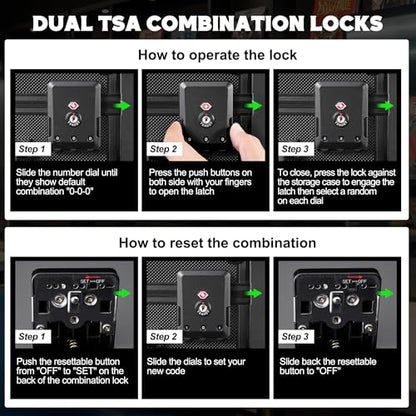 Kabinka Graded Card Case, Aluminum Alloy Graded Card Storage Box | Holds 140 Card Slabs, Sports Trading Card Case with TSA Combination Lock, Fits PSA/CSG/CGC/SGC/BGS, Black - color: Black