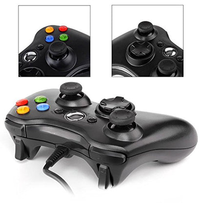 Xbox 360 Wired controller Gamepad Controller for Xbox 360(Black)
