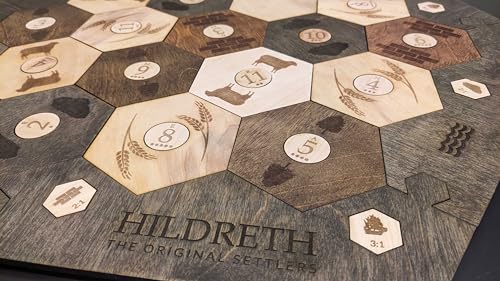 Personalized Wood Settler Game Board with Expansion Pack - 2-6 Players | Includes: Main Board and Expansion Pack | Compatible with Settler's of Catan - color: Custom: Board+expansion, size: Custom