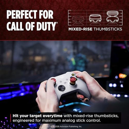 KontrolFreek Call of Duty Jugger-Nog Performance Thumbsticks | for Xbox One (XB1) & Xbox Series X (XBX) Controller | Red and Cream - color: Jugger-Nog Red