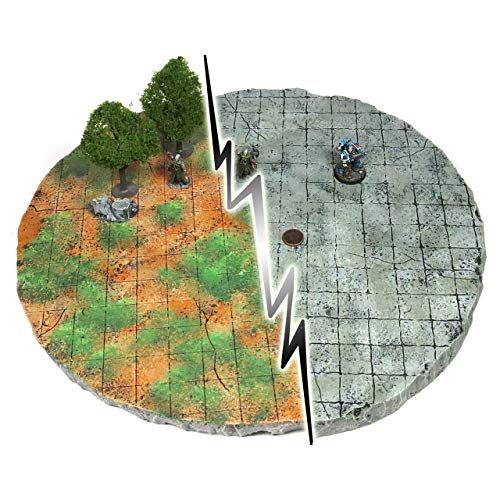 Handmade Reversible Dual Battle Grid Board - Handmade Terrain for Tabletop War Games and TTRPGs