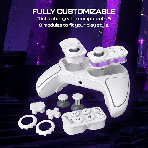 Turtle Beach Victrix Pro BFG Reloaded Wireless Gaming Controller for Xbox | Xbox Series X|S, Xbox One, PC, Modular, Fightpad Module, Hall-Effect Sticks, Triggers, 4 Remappable Buttons, Esports, White - color: White