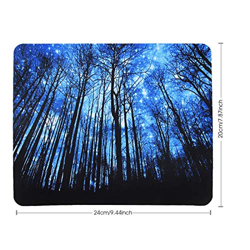 Non-Slip Rubber Base Mousepad for Laptop Computer PC Personality Desings Gaming Mouse Pad Mat 9.45 X 7.87 inch - color: Starry sky