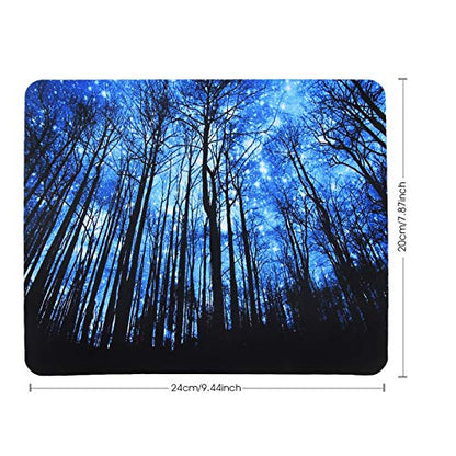 Non-Slip Rubber Base Mousepad for Laptop Computer PC Personality Desings Gaming Mouse Pad Mat 9.45 X 7.87 inch - color: Starry sky