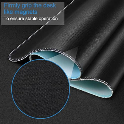 Extra Large Gaming Mouse Pad 31.5 x 11.8 in, Waterproof Mousepad with Stitched Edges, Premium Microfiber Cloth Surface, Non-Slip Base Keyboard Desk Mat for Home Office Gaming, Desktop Blue Red - color: Desktop Blue Red, size: 31.5L x 11.8W inches