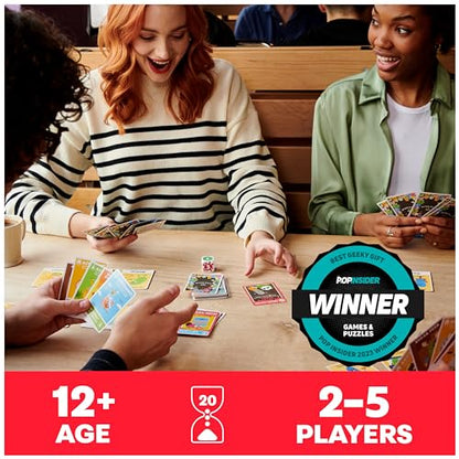 Spin Master Games Dumb Ways to Die Survival Strategy Party Card Game | Viral Meme, Cartoon Themed Survival Game, Be the Last Bean Standing to Win, Fun for Family Game Night, 2-5 Players, Ages 12+ - style: Modern