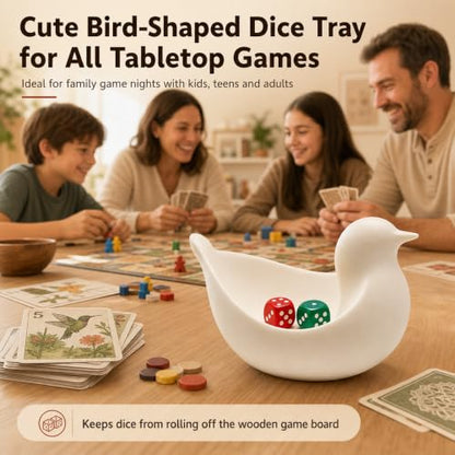 Dice Dish for Mahjong Small Rolling Tray for Tabletop Games | Cute Dice Holder for RPG and DnD Dice Sets Compact Rolling Tray Adds Fun to Mahjong and Tabletop Game Nights