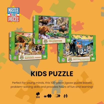 MasterPieces 100 Piece Jigsaw Puzzle for Kids - Realtree Forest Babies - 14"x19" - style: Realtree