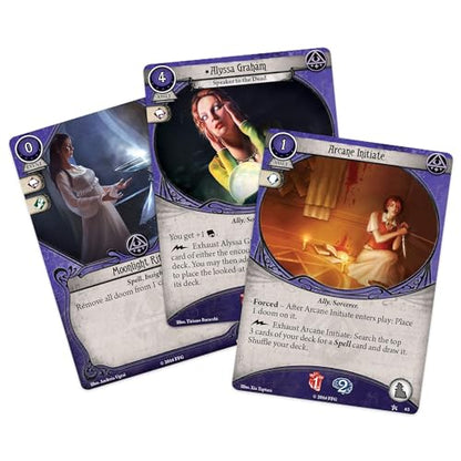 Arkham Horror The Card Game Where Doom Awaits MYTHOS PACK | Horror Game | Mystery Game| Cooperative Card Game| Ages 14+ | 1-2 Players| Average Playtime 1-2 Hours | Made by Fantasy Flight Games, Green