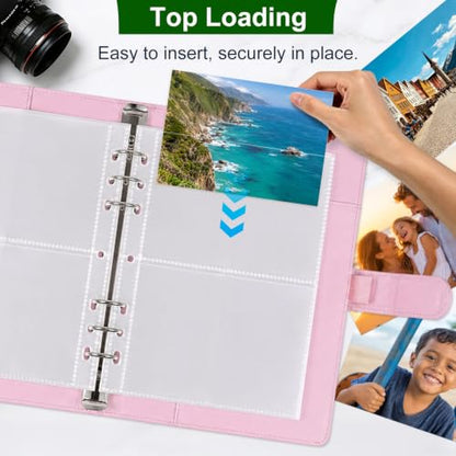 30 Pack 120 Pockets 3.5x5 Photocard Sleeves for 6 Ring A5 Binder, Ultra-Clear Sleeves, Double-Sided 2 Pocket Pages, Top Loading Sheet Protector for Photos, Postcards, Seed Packets - color: 3.5x5" - 30 Pack 120 Pockets