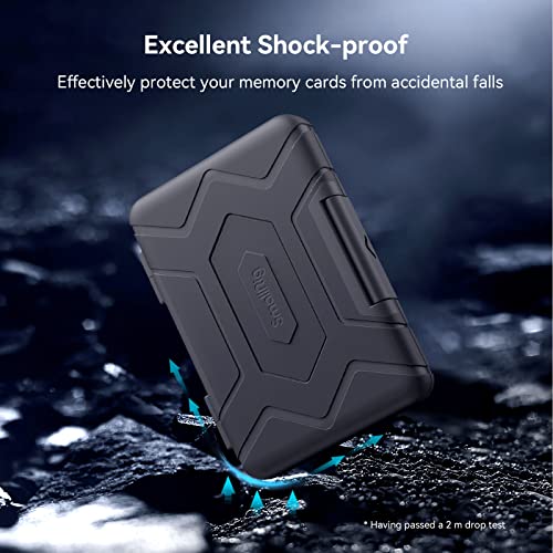 SMALLRIG Memory Card Holder Case 15 Slots, Water-Resistant for SD Card, Micro SD Card, CFexpress Type A/Type B Card, XQD Card - 3192