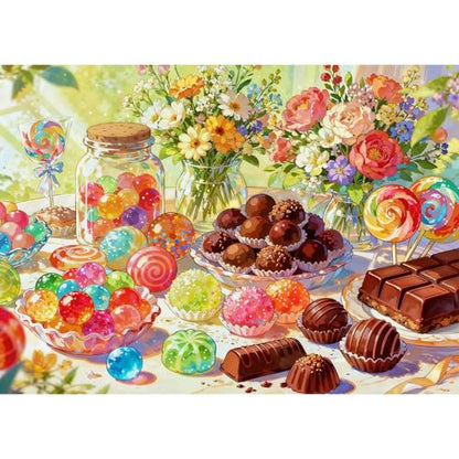 Puzzles for Adults 1000 Pieces, Jigsaw Puzzle for Adults, Fun Challenging Puzzle, Desserts Puzzles Game, Interlock Perfectly No Dust, Gifts for Mother’s Father's Day - color: Desserts