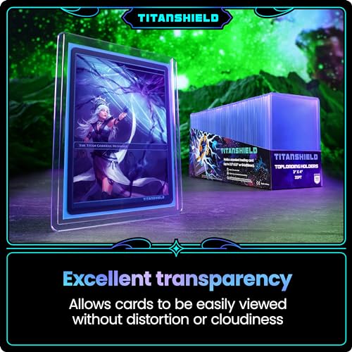 TitanShield 3"x4" Platinum Quality Seamless Toploaders Top Loader Sleeves for Collectible Trading Cards Compatible with Pokemon MTG Kpop Photocards (100 ct.) - style: 100 ct.