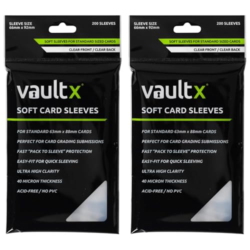 Vault X 12 XL Pocket Exo-Tec Zip Binder Black + 400 Penny Sleeves Gift Bundle