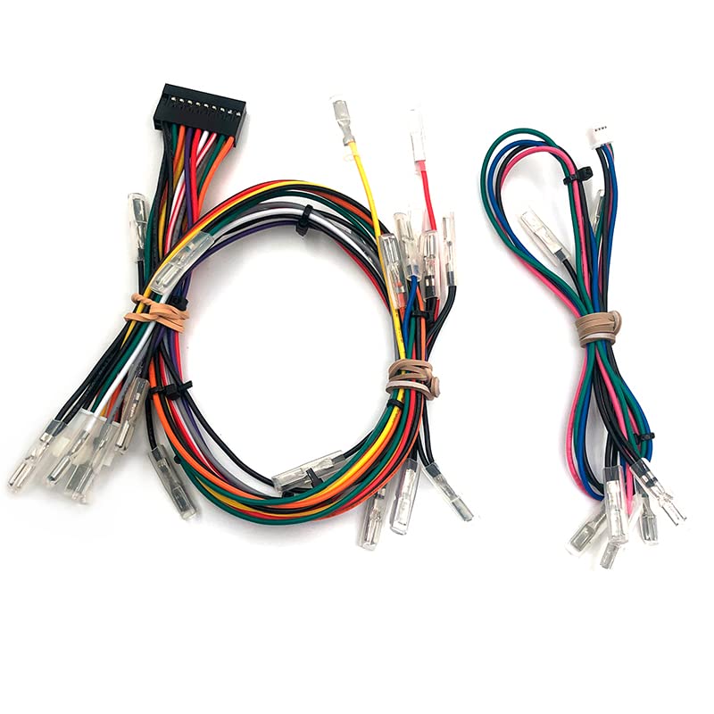 Universal Fighting Board Cables Quick Connect 20-Pin Joystick/Button Easy Plug Harness 4-Pin Touchpad Button Harness for Fighting Game Controller Board - color: For Fight stick