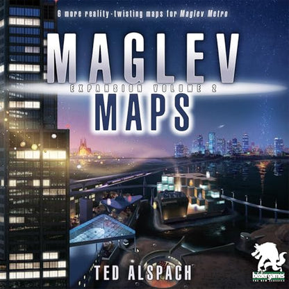 Bezier Games Maglev Metro Maps Volume 2, Ages 14+, 1-4 Players | 6 New Maps with Unique Rules, Strategy Gameplay Add-On for Maglev Metro Board Game
