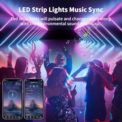iNextStation RGB Neon LED Strip Lights 16.4FT 12V Flexible LED Rope Lights | IP65 Waterproof Color Changing Neon LED Lights Strip Multiple Modes Control with APP & Remote, Silicone LED Strip for Bedroom
