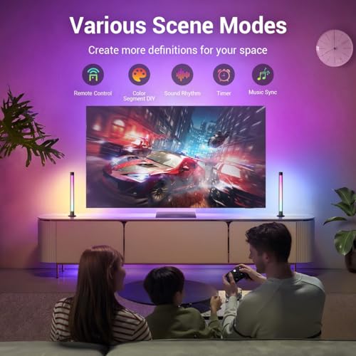 Smart Gaming Light Bar Ambient Lighting, LED Backlights with Scene and Music Sync for Game Monitor, PC, TV, Room Decoration Valentine's Day Gift
