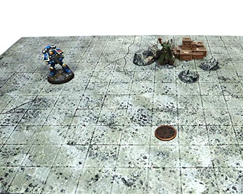 Handmade Reversible Dual 16x16 Battle Grid Board - Handmade Terrain for Tabletop War Games and TTRPGs