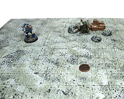 Handmade Reversible Dual 16x16 Battle Grid Board - Handmade Terrain for Tabletop War Games and TTRPGs