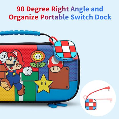 Boreguse Switch Dock with Organizer Design for Nintendo Switch Dock Switch TV Dock, Switch Charging Dock with 4K HDMI Output/USB 3.0/ PD 100W Charging Port for MacBook Pro/Air, Not for Switch 2