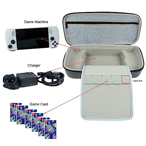Voikoli Protective Eva Hard Shell Case Compatible with Asus Rog Alloy 7''2023/Asus Rog Ally X 2024,Shockproof,Stylish and Durable (Grey) - color: Grey