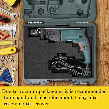 DECOHS 4 PCS Pick Apart Foam Insert- 2 Size Pick and Pluck Foam- Pluck Pre Cube Sheet Foams with Bottom Use for Board Game Box Cases Storage Drawer (Length 12 Inch) - size: 2 Sizes - 4 Pieces - Up to 12 inches