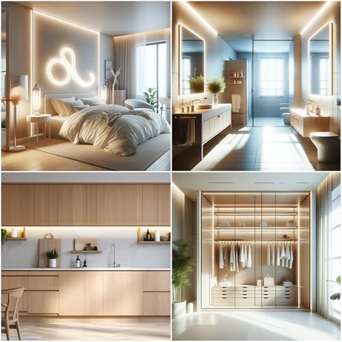 6.56FT COB LED Strip Lights Warm White 3000K USB LED Tape Lights | 640LEDs 5V USB LED Lights, High CRI 93+ Flexible Dimmable LED Light Strip for TV Backlight, Cabinet, Mirror, Bedroom Decor