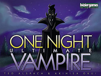 One Night Ultimate Vampire by Bezier Games | Ages 8+ | 3-10 Players | Scary Fun Party Game for Kids & Families | Fast-Paced Gameplay | Engaging Social Deduction | Hidden Roles & Bluffing - style: Vampire