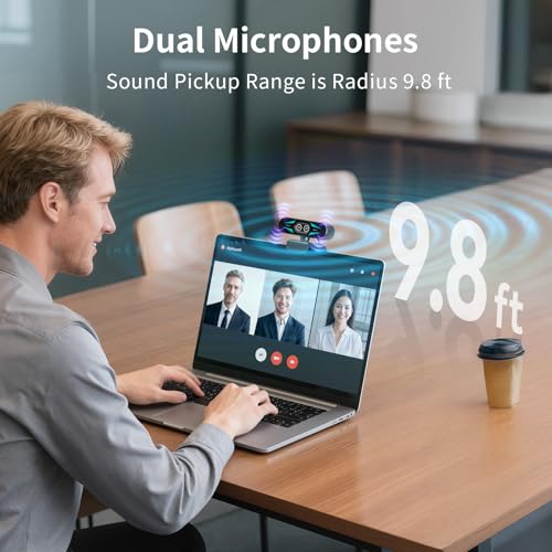 EMEET C60E Dual-Camera 4K Webcam for Streaming, Wide-Angle & Telephoto | Max 11X Hybrid Zoom & PDAF Autofocus, Remote Control, RGB Lighting, 2 Mics, Ideal for Livestreaming and Online Meeting - style: Dual-Camera w/ Remote