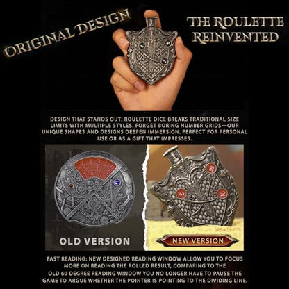 Roulette Dice V3.0: The Final TTRPG Spinning Dice Upgrade for Role Playing Dice DND Dice Sets Balanced and Fair Made from Zinc Alloy - color: 005 Roulette Dice V3.0 Chameleon