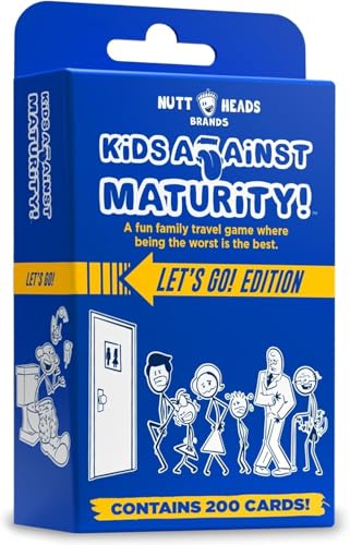 Kids Against Maturity: Funny Family Card Game for Kids Ages 10+ & Parents, Teens & Adults | Hilarious Party Game for Family Game Night | Super Fun (Let's Go Edition)