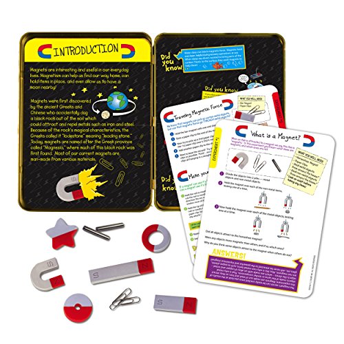 TS Shure by Bendon Educational Magnetic Science Experiment Learning Tin with 8 Magnets and 5 Paper Clips 50521 - style: Magnetic Science Set