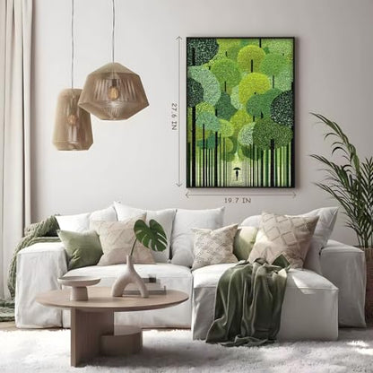 Impossible Puzzle for Adults 1000 Piece, PICKFORU Verdant Path Jigsaw Puzzle Nature Plant, Forest Puzzle Landscape Scenic Tree - style: Verdant Path Puzzle