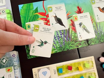 Stonemaier Games: Wingspan Americas Expansion by Elizabeth Hargrave | Add to Wingspan | Includes Small Hummingbird Cards with New Mechanism, 111 Unique New Colorful Birds, & More | 1-5 Players, 90 Min