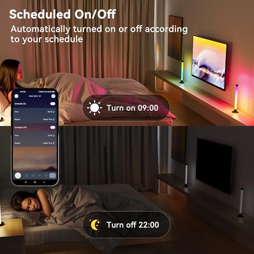 Ledagic IC+RGBW USB Powered Led Light Bar with App & Remote Control, 2 Pack | IC+Rgb & W Smart RGB Light Bar, USB Powered TV Light Bar, Led Lights for TV PC Room Monitor Backlight Gaming Accessories