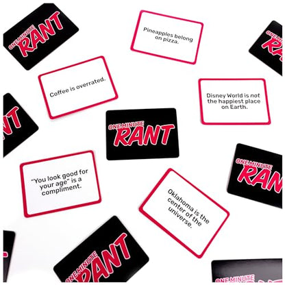 Spin Master Games One Minute Rant The Controversial Family Game | Rant For 60 Seconds On A Topic, Sparks Lively & Funny Debates, Great Pick For Family Game Night, For 3-8 Players, Ages 12+
