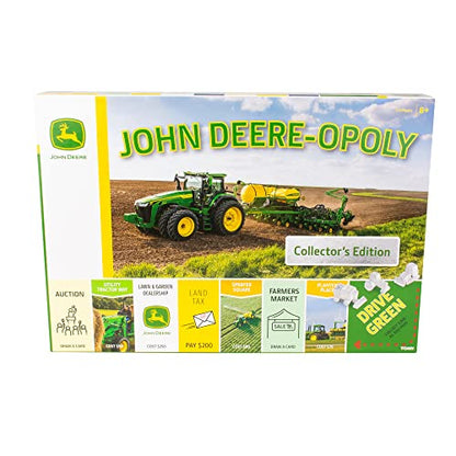 TOMY John Deere-opoly Kids Board Game - Cooperative Farming Games for Kids - Classic Board Games for Family Game Night - Tractor Themed Board Game - Farm Games Ages 8 Years and Up