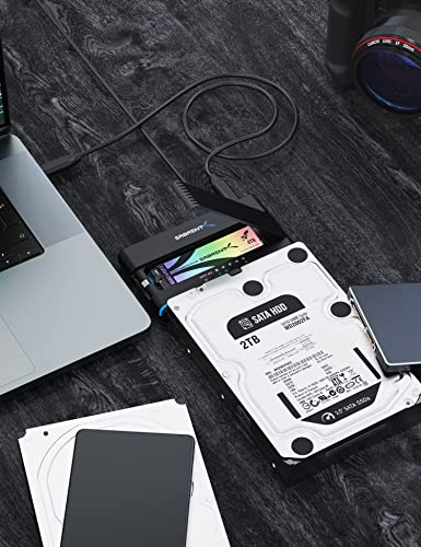 SABRENT USB-C M.2 NVMe + 2.5/3.5in SATA SSD/HDD Adapter (DS-UCMH) | USB 3.2 Type-C; connects M.2 PCIe NVMe and 2.5"/3.5" SATA drives to USB - style: 2.5/3.5" SSD/HDD/M.2 NVMe SSD Converter
