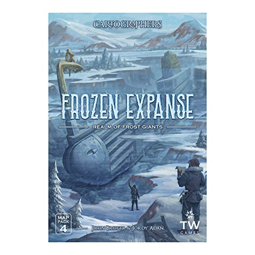 Cartographers: Map Pack 4, Frozen Expanse | Expansion for The Award-Winning Game of Map Drawing | Strategy Flip and Write Fantasy Board Game | Family Game for 1-75 Players by Thunderworks Games - style: Pack 4