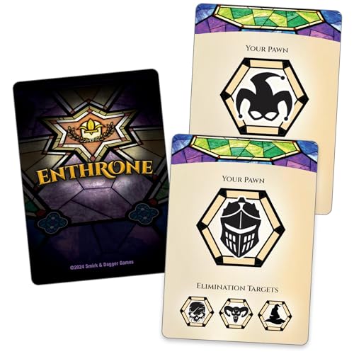 ENTHRONE – Abstract Deduction Strategy Game for 2 Players by Smirk & Dagger | Ages 10+ | 20–30 Min Playtime