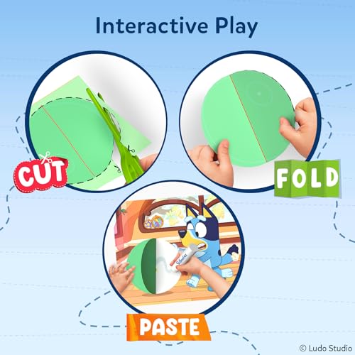 Skillmatics Bluey Scissor Skills Preschool Activity Book – Snip Snip | Preschool Cutting & Creative Activities, Felt Craft Kit, Fine Motor Skills Toys, Gifts for Boys & Girls Ages 3, 4, 5, 6, 7 - style: 3. Bluey